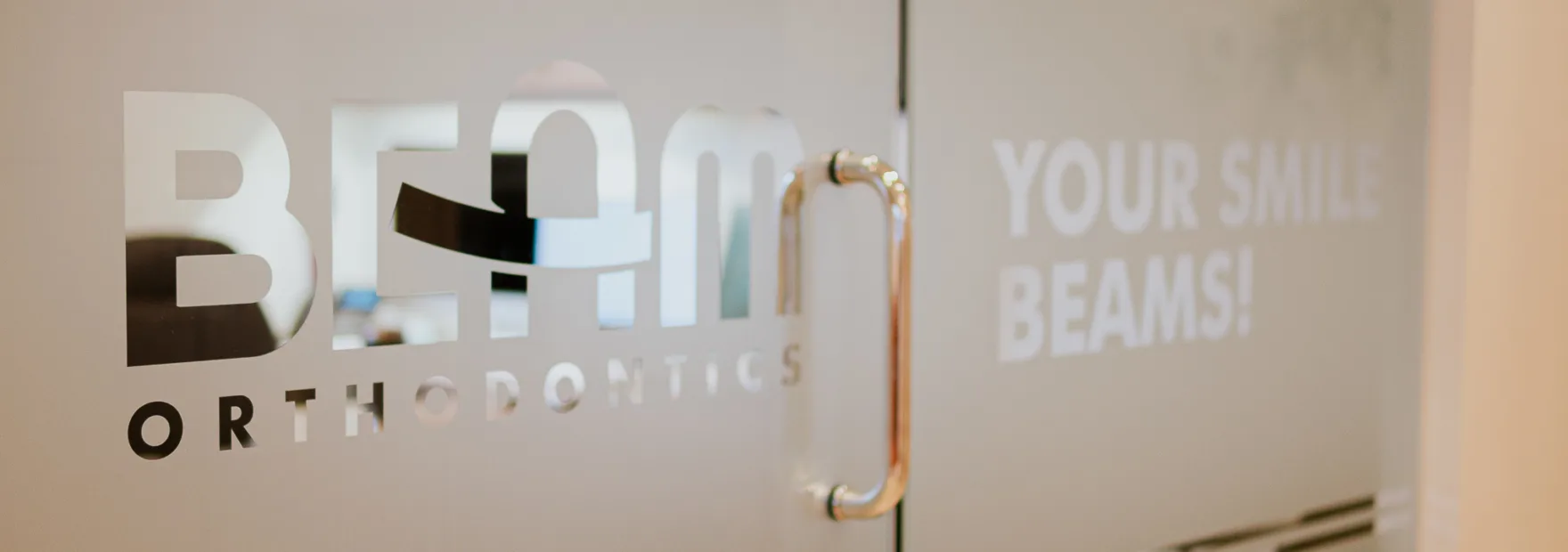 Beam Orthodontics office door