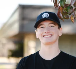 Male Beam patient smiling