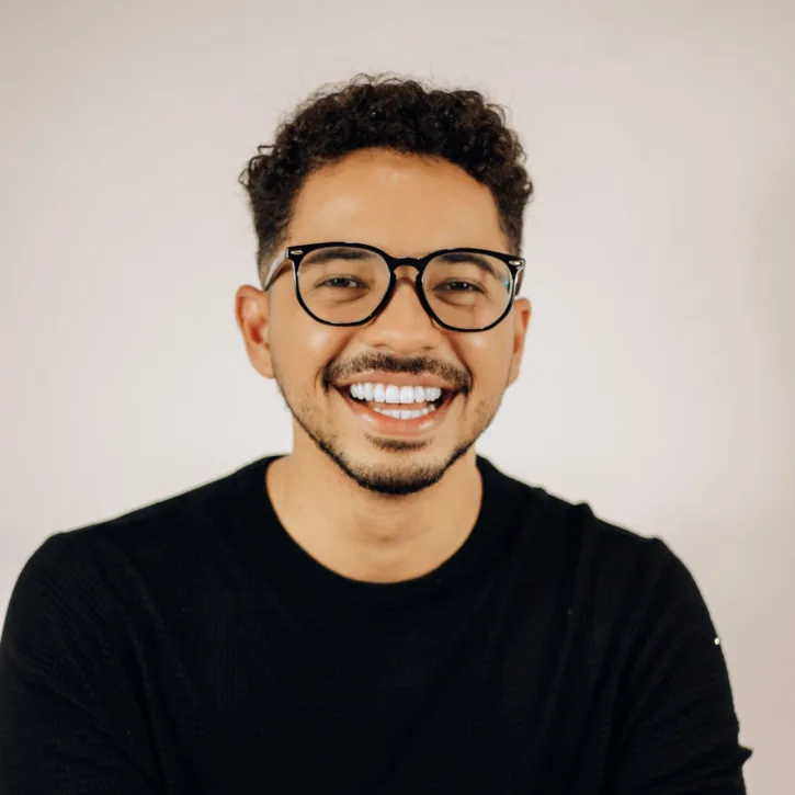 Adult Beam patient smiling