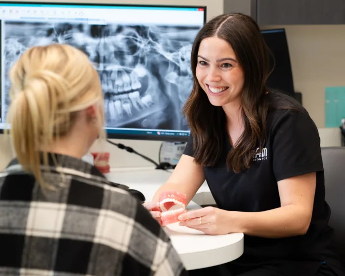 Beam team member consulting a client